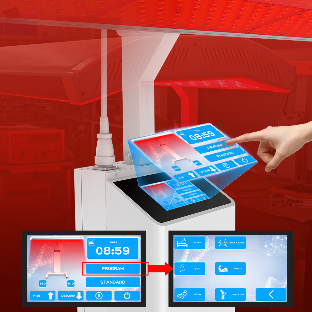 Dr.Fuji ProLux 1500 product features including modular LED design, touchscreen, cooling system, and wheels