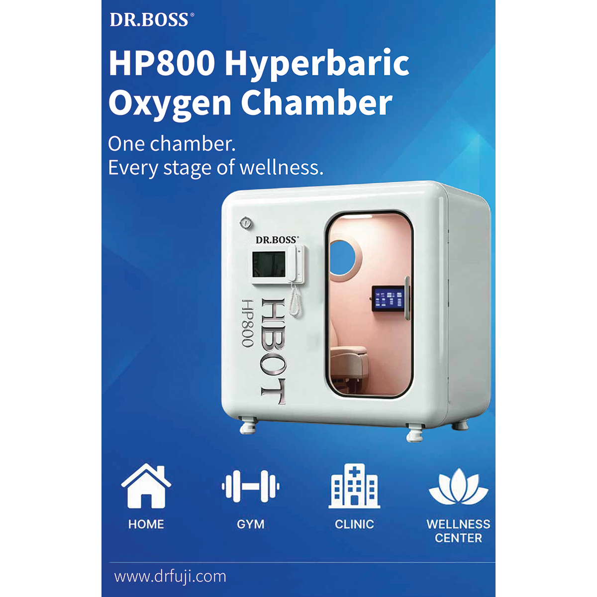 Hyperbaric Oxygen Chamber Professional Mild Pressure HBOT Wellness System