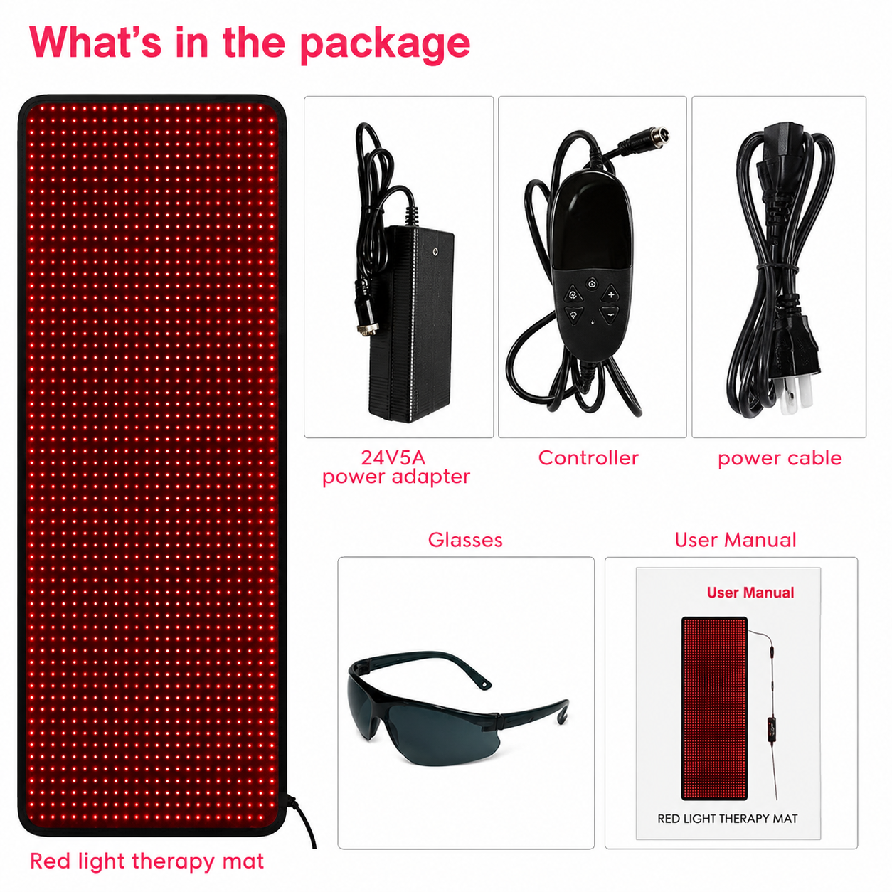 LED Red Light Therapy Mat | 660nm + 850nm Near Infrared | 1440 LEDs