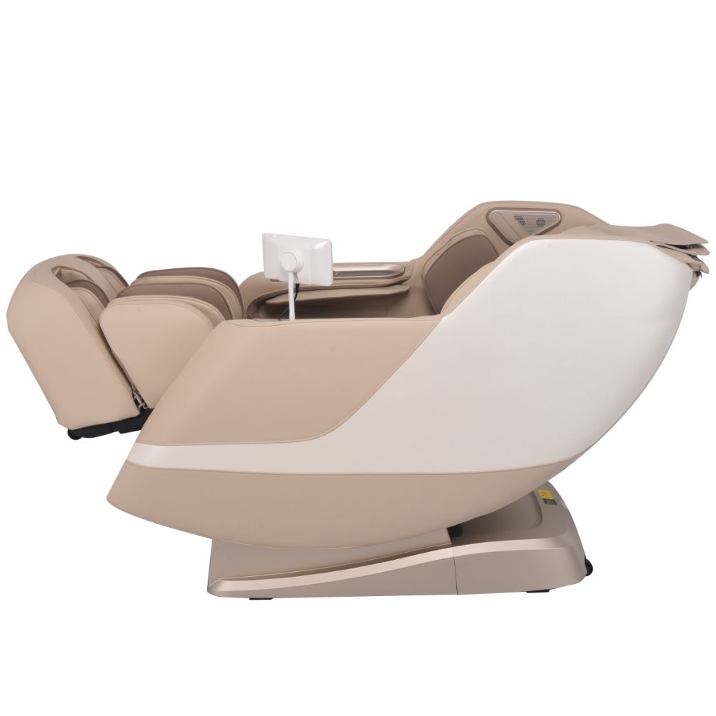 ASAHI Super PRO X-007 beige massage chair in zero gravity reclined position