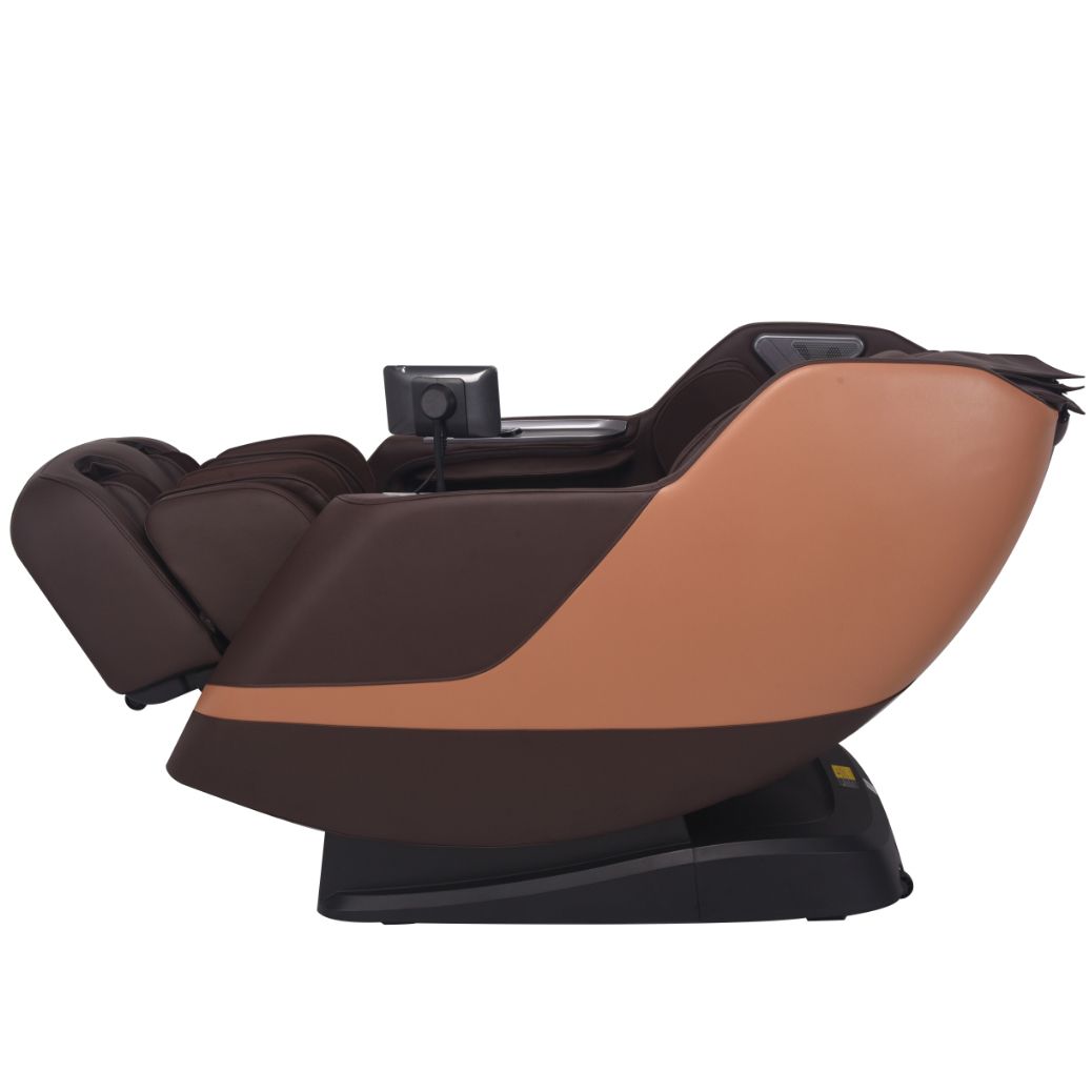 ASAHI Super PRO X-007 brown massage chair in zero gravity reclined position