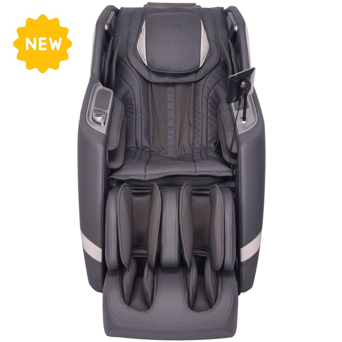 ASAHI Super PRO X-007 gray massage chair front view