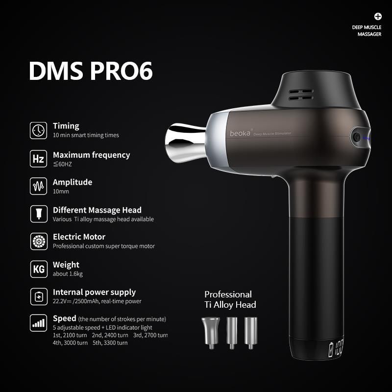 Deep Muscle Stimulator with Titanium Alloy Massage Heads