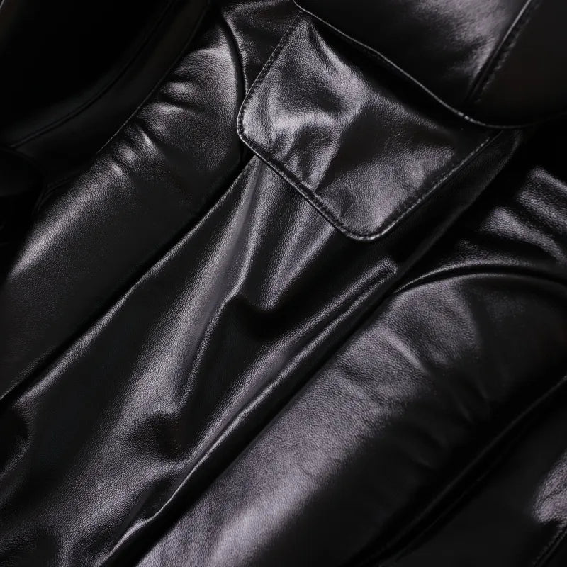 Removable headrest cushion and premium leather interior of the DR.BOSS FJ-2025 massage chair