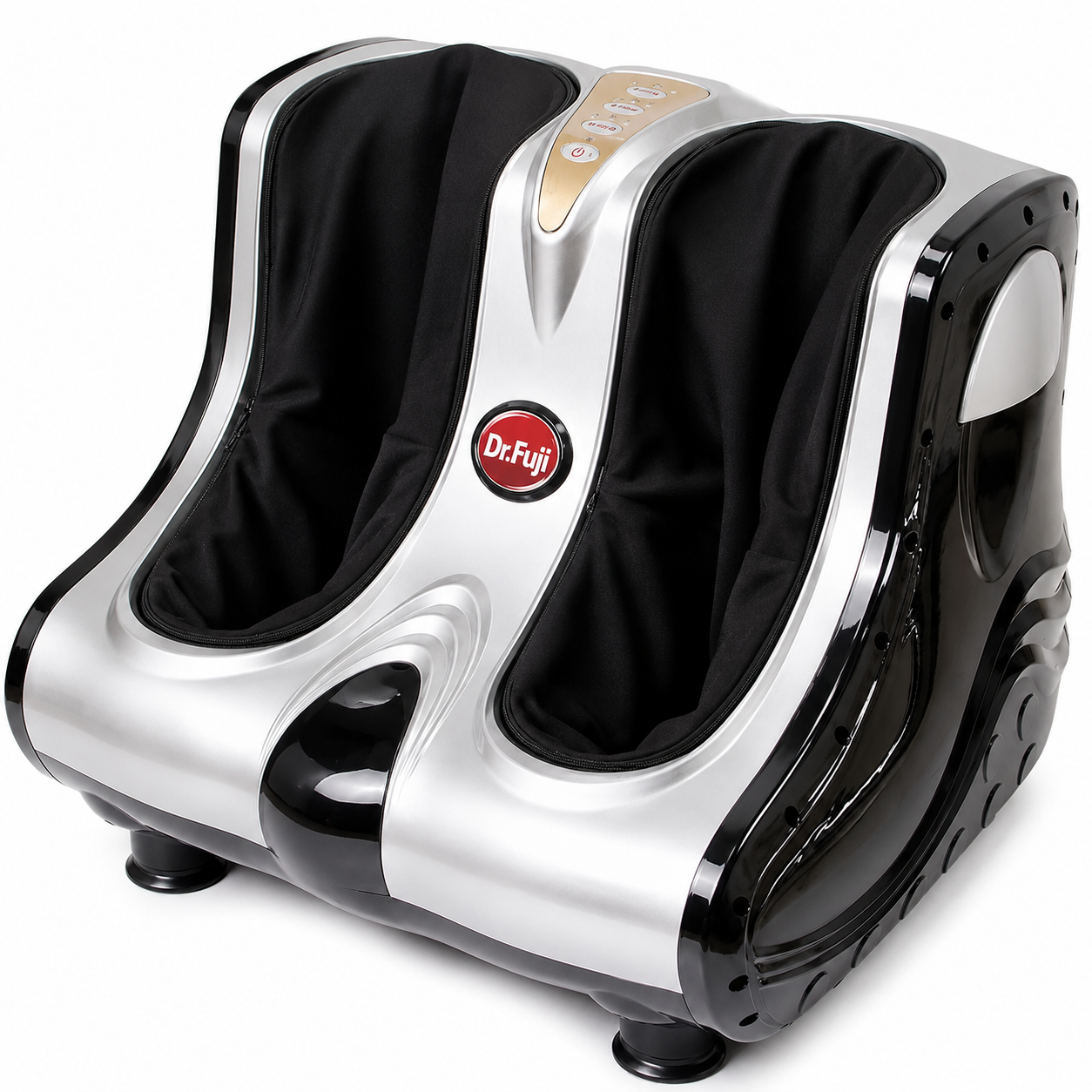 Side profile of the Dr.Fuji Foot & Calf Massager showing its ergonomic design.