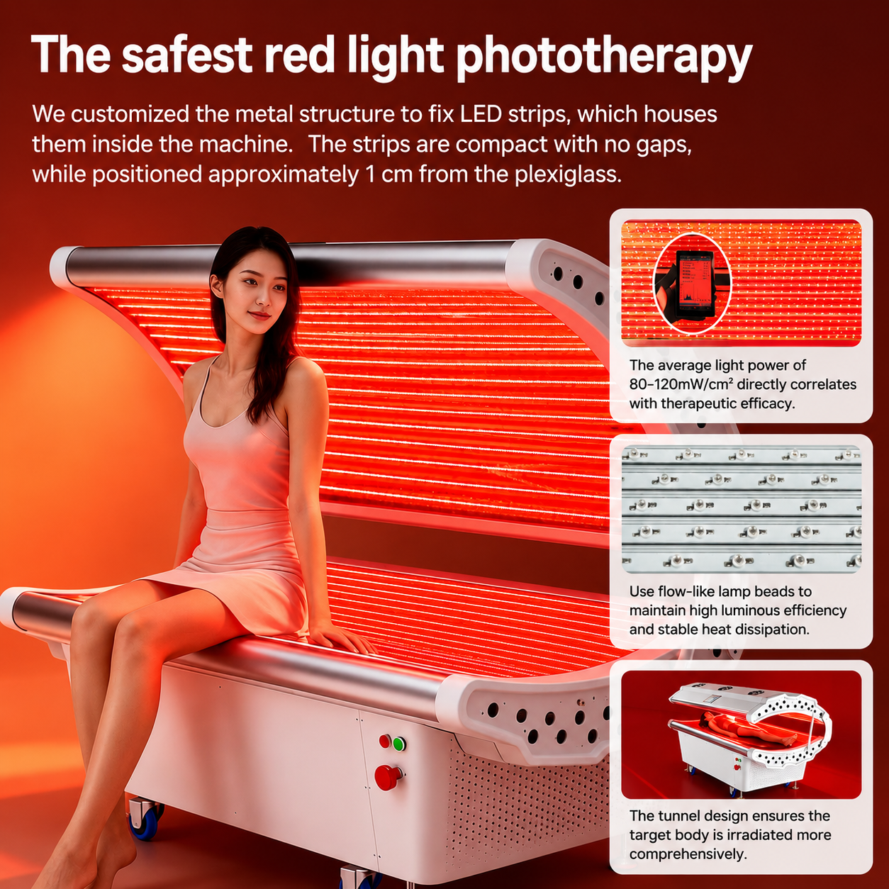 Dr.Fuji® FJ-20061 Full Body LED Red Light Therapy Bed