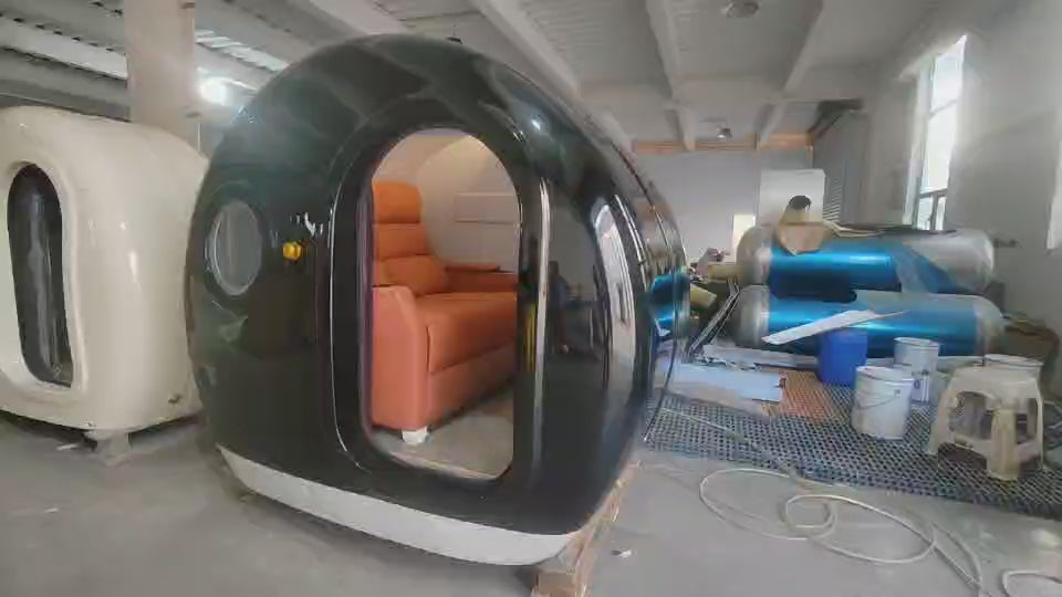 DR.FUJI hard-shell hyperbaric chamber interior demonstration